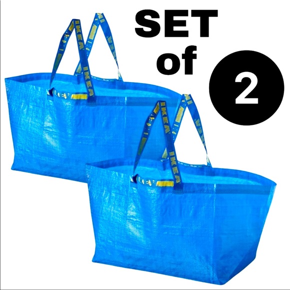 IKEA Bags Ikea Frakta Large Blue Reusable 9gallon Tote Bag Reseller